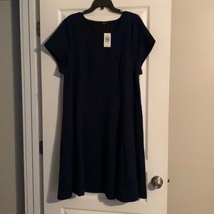 Torrid Navy Sweater Skater Style Dress